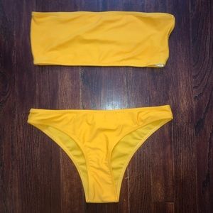 Tangerine Bando bikini